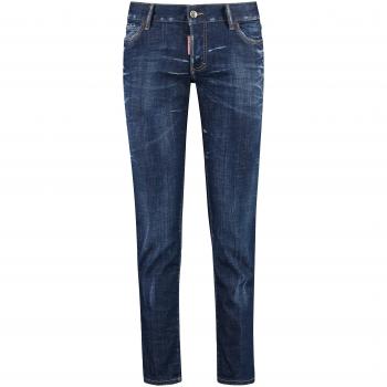 Dsquared2 Women's Jennifer Straight Leg Jeans, Slim-fit, Denim, Blue, Size 44 (M)