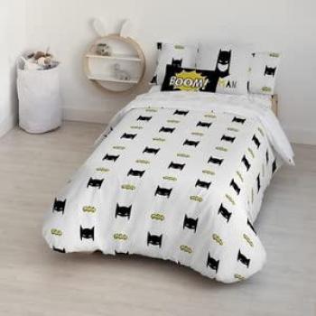 Funda Nórdica con Botones 100% Algodón Modelo Batmask para Cama de 105 (180x240 cm) Talla 155x220