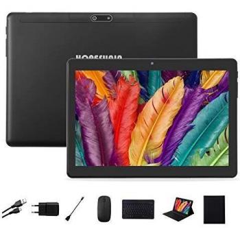 HOPESUNIN Tableta Android de 10 Pulgadas con Sistema operativo Android 9.0, 4GB RAM + 64GB ROM-certificación gsm de Google, Tableta ultradelgada de 8000mAh / 5MP + 8MP / Type-C