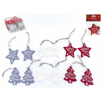 Colgante Navidad x2 - 8cm 6Sort
