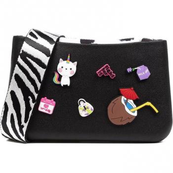 Villareggia bolso bandolera de goma eva con correa ajustable y bolsa interior estampada