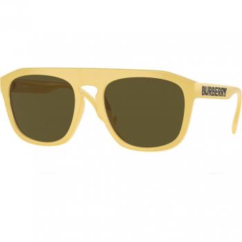 Burberry Be4396U Wren Col. 407073 Men's Square Sunglasses Yellow/Dark Brown 57 MM