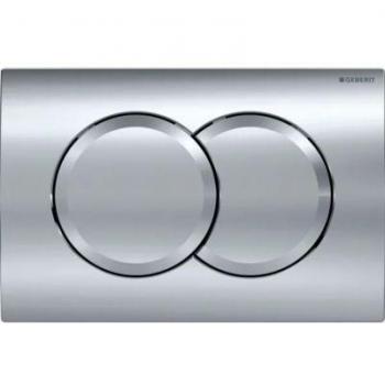 Placa de descarga Geberit Delta01 para doble descarga, cromo brillante (115.107.21.1)