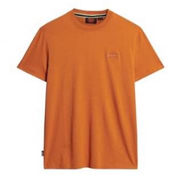 Camiseta de Manga Corta Essential Logo Bordado en Algodón Orgánico Naranja para Hombre (3XL) - Superdry 2024