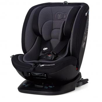 Kinderkraft Silla de Coche Isofix XPEDITION, Giratoria 360º, Grupo 0+/1/2/3, 0-36 Kg, Negro