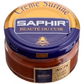 Crema de Cera para Zapatos Saphir Beaute du Cuir 50ml - Cognac Marrón Claro