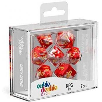 Oakie Doakie Dice Dados RPG-Set Gemidice - Red Sky (7)