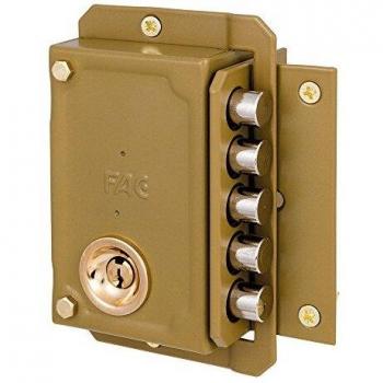 FAC 3013020 Cerradura S 90/c Pintada Derecha, Multicolor