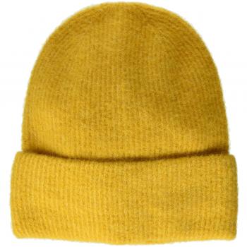 PIECES Pcjosefine Wool Hood Noos, Gorro de Punto para Mujer, Amarillo Nugget Gold, Talla única