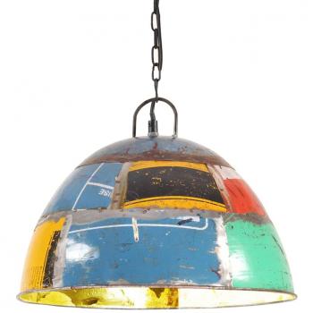 Lámpara colgante vintage 25 W multicolor redonda 41 cm E27