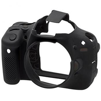 Walimex ECC600DB - Carcasa de Silicona para Canon 600D, Negro