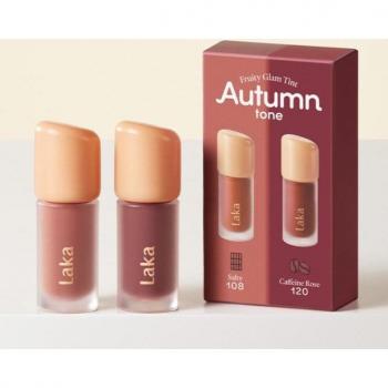 Laka Fruity Glam Tint Mini Duo Special Set - Autumn Tone Edition (4.5g)