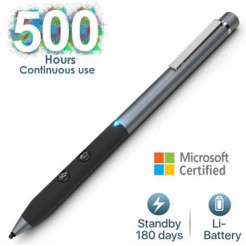 Dia Surface Stylus Pen Certificado Microsoft con Nivel 4096 de Puntos, Autonomía De 500 Horas en Uso Continuo y 180 Días en Standby Compatible con Surface 3/4 /Pro 3/Pro 4/Pro