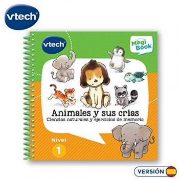 VTech- Animales Y Sus Crías Libro para Magibook, Multicolor, Talla Única