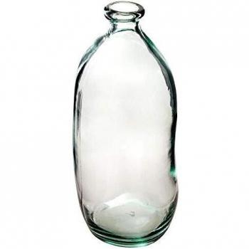 Jarrón Dame Jeanne de vidrio reciclado transparente - H73 cm