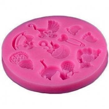 Chic Baby Shower Silicone Fondant Cake Chocolate Baking Sugarcraft Decor Mould by ZYN