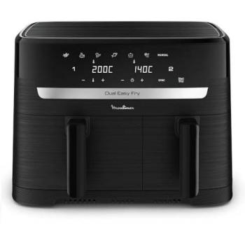 Friteuse sin aceite Moulinex Dual Easy Fry 8.3L 2700W negra