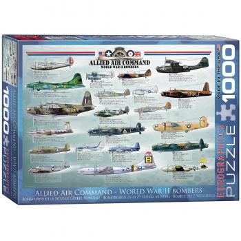 Eurographics 1000-Piece Puzzle - Allied Air Command WWII Bombers