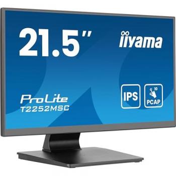 Monitor iiyama ProLite T2252MSC-B2AG 21.5 Full HD LCD Táctil IPS 10 puntos HDMI/DP/USB Anti-reflejo