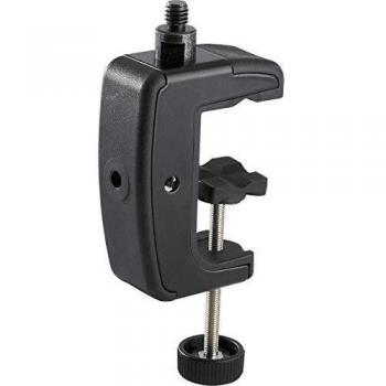 Soporte de mesa K&M 23720 con rosca de 3/8, color negro, para micrófonos y accesorios, capacidad hasta 4.8 cm