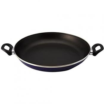 Paellera Gourmet Marseille 34 cm Azul Antiadherente Doble Capa Acero Vitrificado Apta para Inducción y Lavavajillas con Mangos Ergonómicos