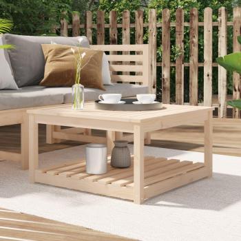 Mesa de jardín 82,5x82,5x45 cm en madera maciza de pino Vidaxl Marrón