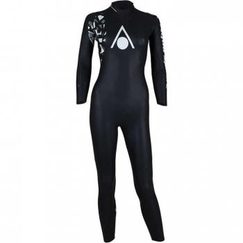 Traje de neopreno Aqua Sphere Pursuit 3 para mujer en color negro y blanco, talla L