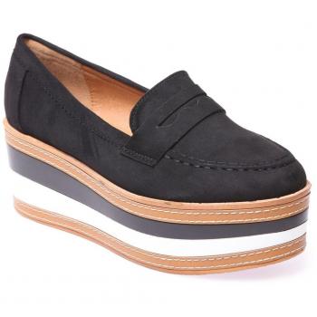 La Modeuse - Mocasines para mujer, negro