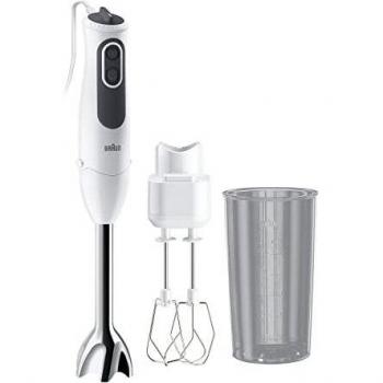 Braun Hogar MultiQuick 3V Batidora de Brazo, 11 Velocidades, Control de Salpicaduras, Piezas Aptas para
