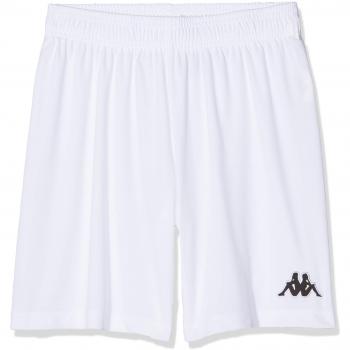 Kappa VARESO Pantalón Corto de equipación, Niños, Blanco/Negro, 8Y