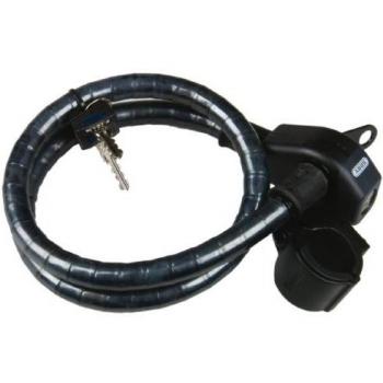 Abus 6900/75 LL + URB Razer - Candado de Cable para Bicicletas, Color Negro