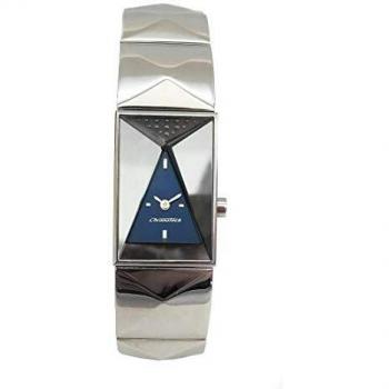Chronotech Women's Quartz Watch CT7357S-01M, 18mm Stainless Steel Band, Blue Dial
