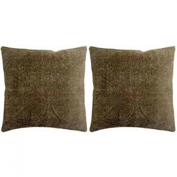 vidaXL 2X Cojines Kilim Hechos a Mano 45x45 cm Gris Topo Almohada Almohadón