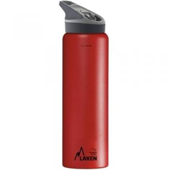 Botella Térmica de Acero Inoxidable 18/8 Laken Jannu 1L Rojo con Aislamiento de Vacío y Doble Pared - Hasta 24 Horas Frío