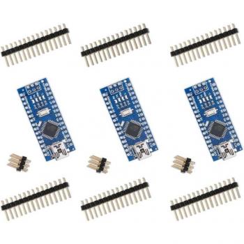 Placa Base ELEGOO Nano V3.0 - Pack de 3 con Arduino Compatible y Conectividad USB