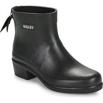 Aigle Myrica Women's Black Rubber Ankle Rain Boots