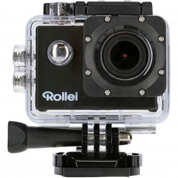 Rollei Actioncam 510 - Potente videocámara de acción con Wi-Fi y resolución de vídeo de 1080p/30 fps, incl. carcasa protectora subacuática - Negro
