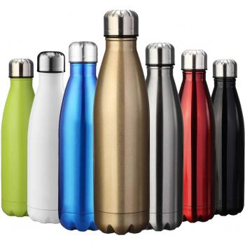 ZUSERIS Botella Aislada al Vacío de Acero Inoxidable Portátil Térmica Libre de BPA, para Ejercicio Excursión Viajar Alpinismo Camping Deportes -