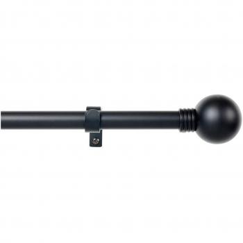 Kit Barra de Cortina Extensible Esfera 110-200cm Negro Stor Planet