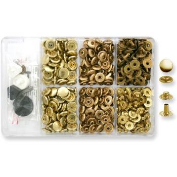 YKK 84299 no Sew-pulsador Anorak 13,0 mm latón, 100 pcs***POR FAVOR TEN EN CUENTA DESCRIPCIÓN DEL PRODUCTO***