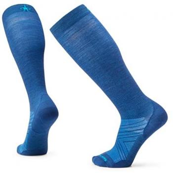 Smartwool Men's Extra Stretch Zero Cushion Ski Socks - Alpine Blue, Size Large (EU 42-45)
