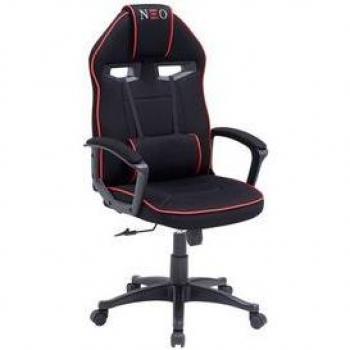 Silla Gaming Neo Advance Tejido Tapizado Altura Regulable Negro/Rojo 115-125X70x70 Cm