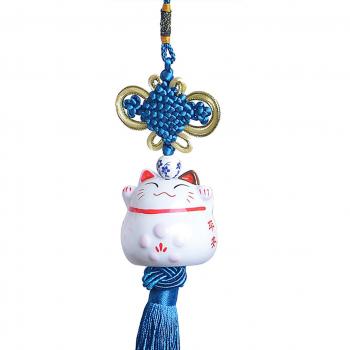 Maneki Neko - feng shui pendiente afortunado japonés del gato de calicó de China