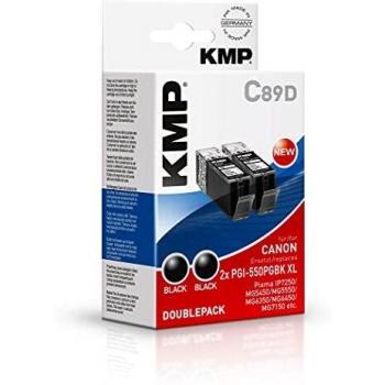 Cartucho de Tinta KMP C89D DP Compatible con Cartucho de Tinta PGI-550PGBK