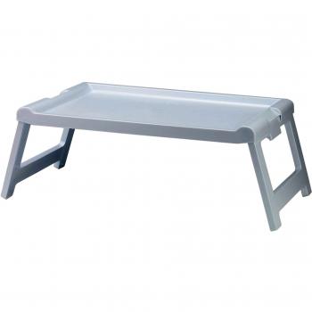 Denox - 1 Bandeja de Cama Plegable, cómoda, Color Blanco