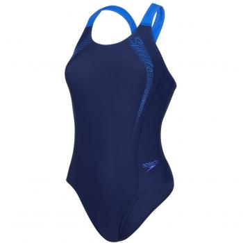 Speedo Sports Logo Medalist Bañador de Competición, Azul