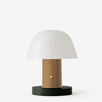 Lámpara de mesa recargable Setago JH27 (LED), nude/verde
