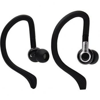 Sandberg Sports - Auriculares intrauriculares diseño Deportivo con Cable, Color Negro
