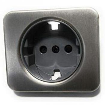 Simon - 75041-63 tapa enchufe 2p+tt schuko s-75 aluminio Ref. 6557533231
