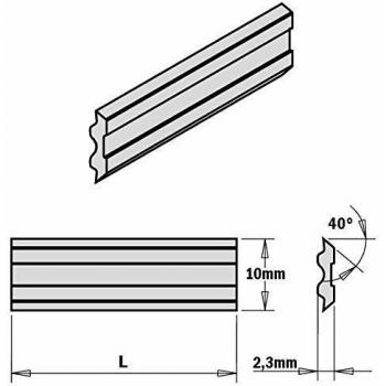 Juego de 2 cuchillas sistema Tersa 400x10x2.3mm HPS CMT